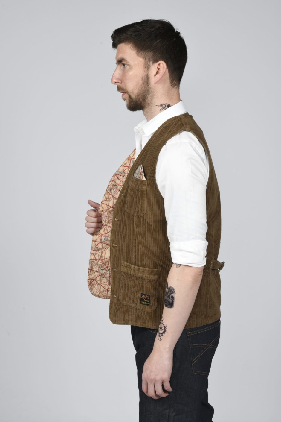 Gilet velours online homme
