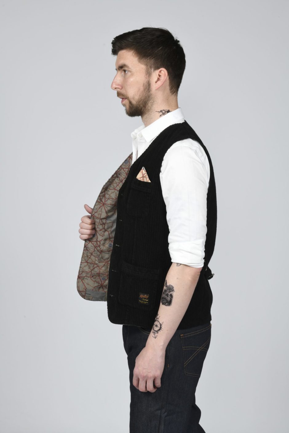 gilet en velours homme