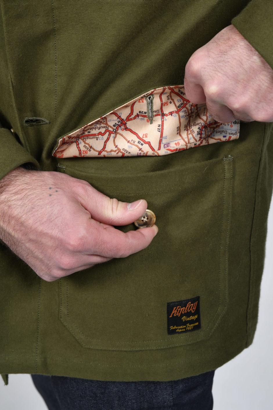 Image supplémentaire du produit Veste de chasse moleskine grattée Bio
