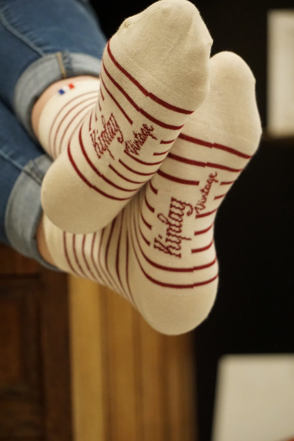Image supplémentaire du produit Chaussettes Rayée Femme