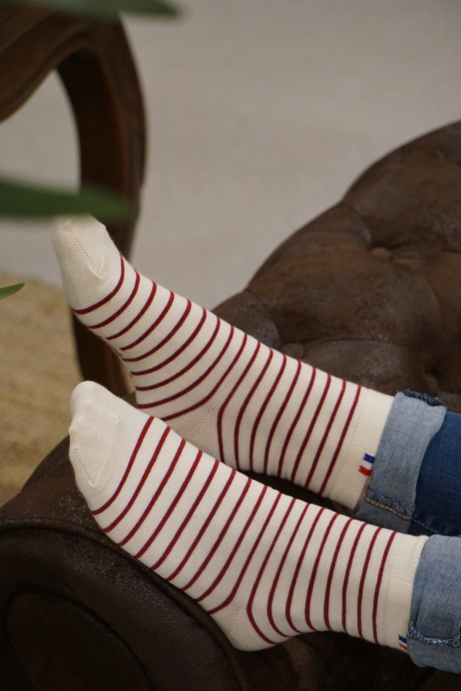 Image supplémentaire du produit Chaussettes Rayée Femme
