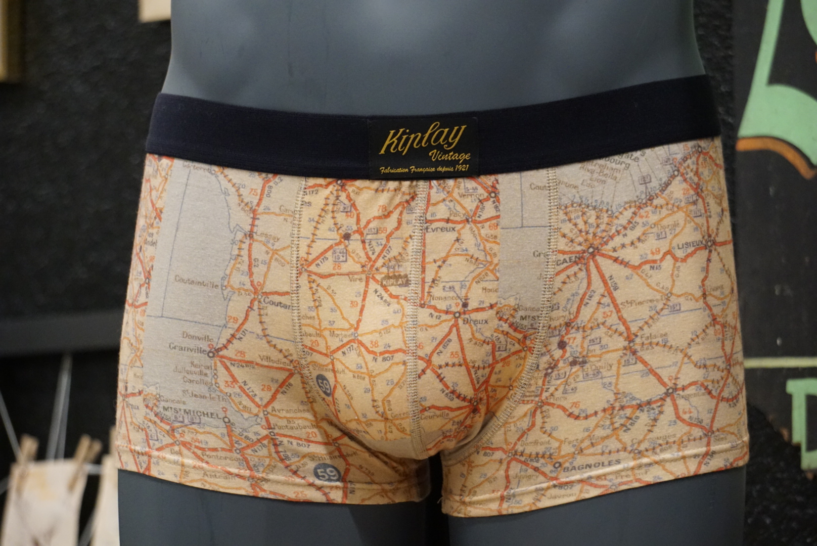 Boxer Carte Normandie Homme