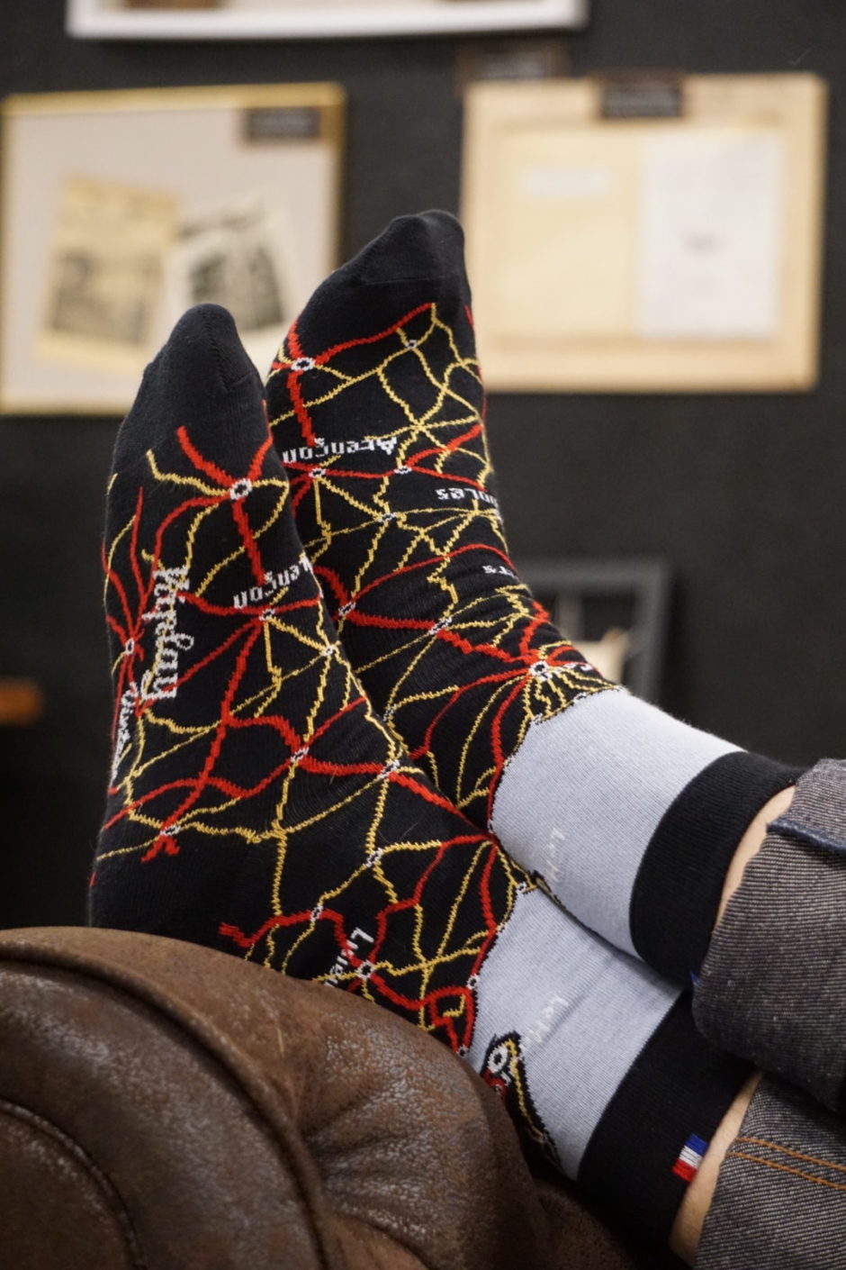 Image supplémentaire du produit Chaussettes Carte Homme