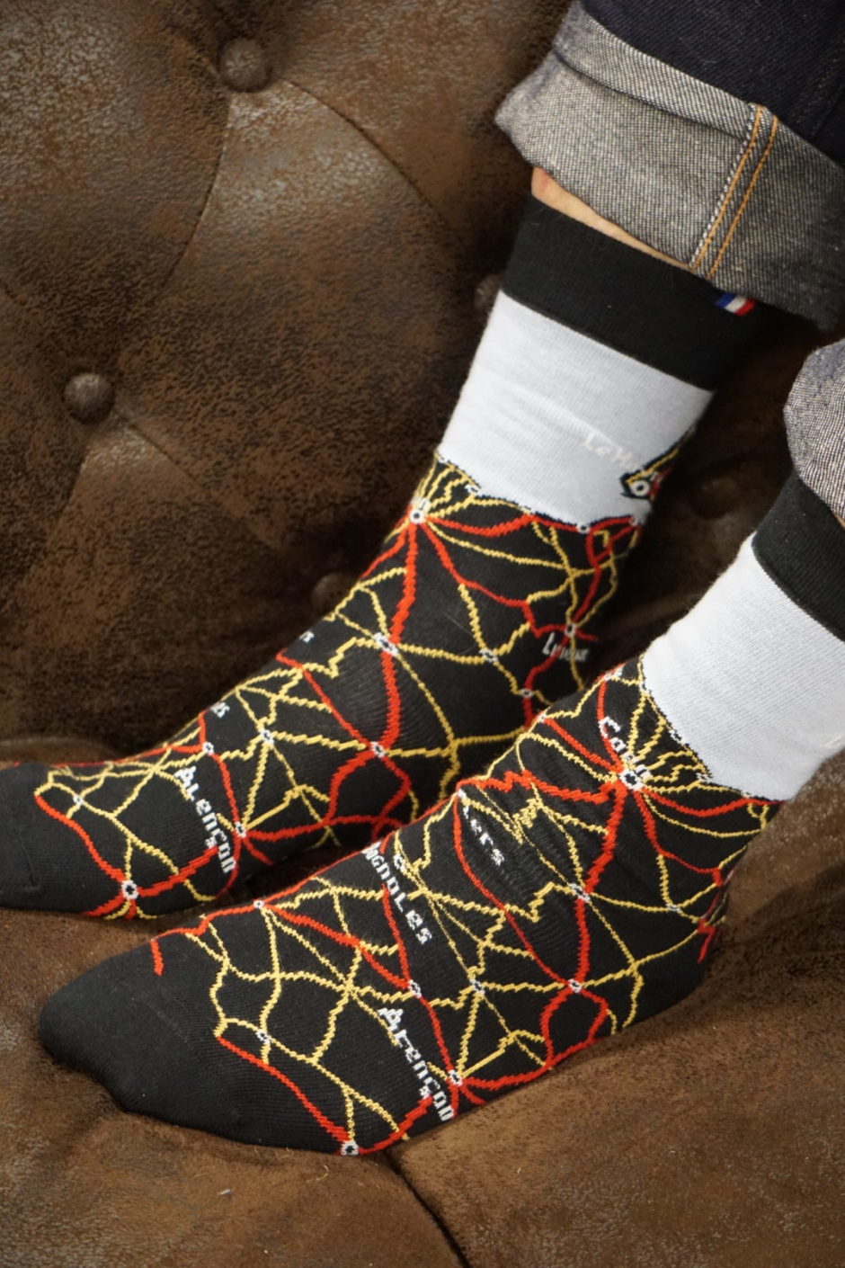 Image supplémentaire du produit Chaussettes Carte Homme