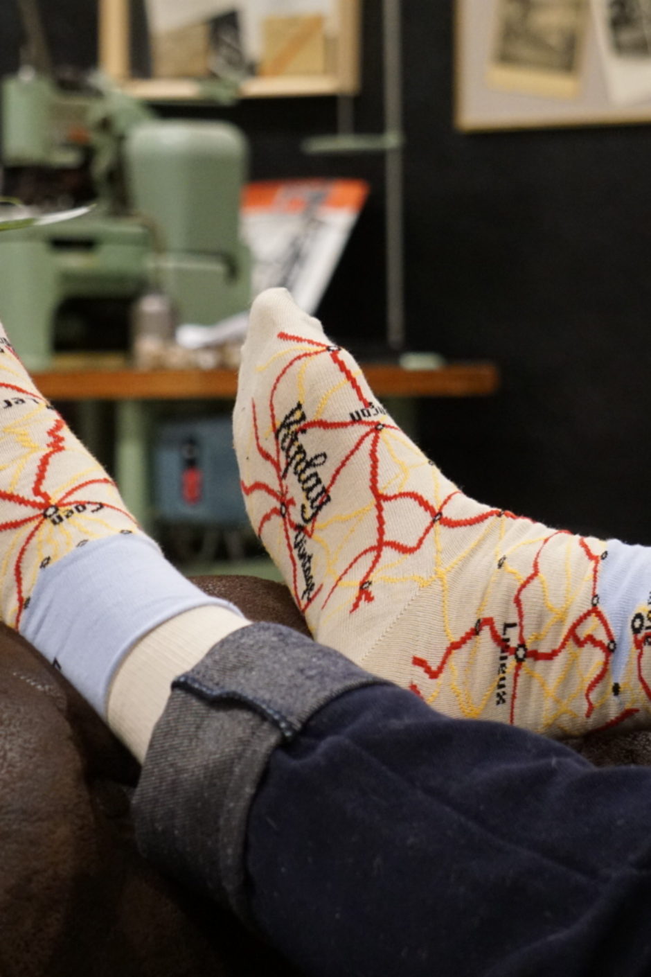 Image supplémentaire du produit Chaussettes Carte Homme