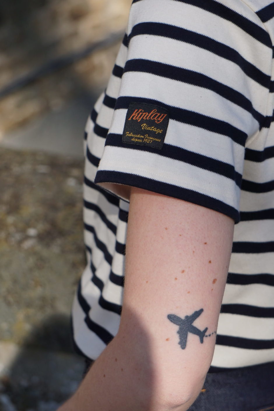 Image supplémentaire du produit T-shirt Marinière 100% Cotion Biologique Femme